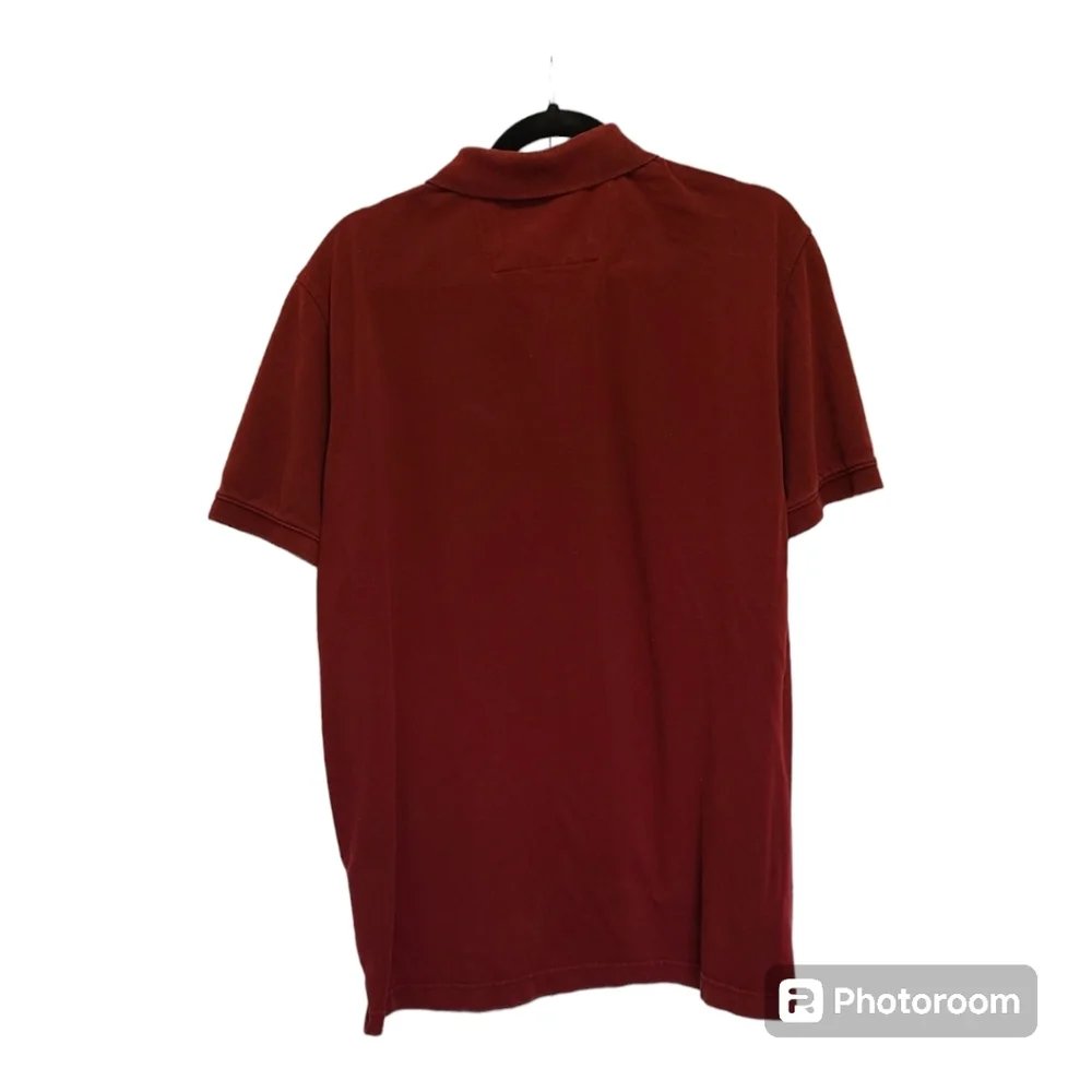 Banana Republic polo shirt elephant‎ piq brick men's large